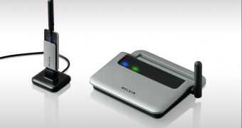 The Belkin Wireless USB Hub   Adapter