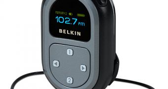 The Belkin TuneCast 3 FM transmitter
