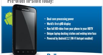 Motorola ATRIX on pre-order at Best Buy Canada