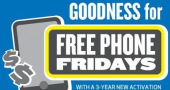 Best Buy "Free Phone Fridays" promo ad