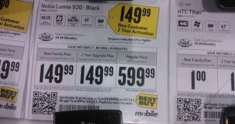 Best Buy Confirms Pricing for Nokia Lumia 920: $150/€115 on Contract, $600/€470 Outright