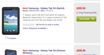 Best Buy puts Galaxy Tab and Huawei Ideos 7" Tablet S7 on Pre-order