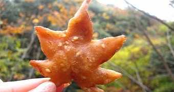 Folks in Japan like to eat deep-fried maple leaves