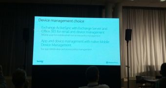 Windows Phone 8 management at TechEd EMEA 2012
