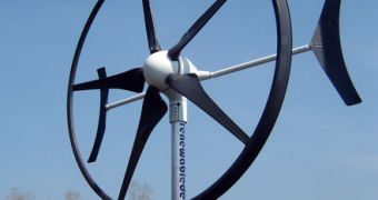 A picture of the new SWIFT wind turbine design