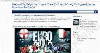 Fake Euro 2012 streaming site