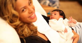 Beyonce and daughter Blue Ivy Carter, in first official family portrait