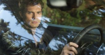 Jamie Dornan as deeply troubled, irresistible, and impossibly handsome Christian Grey