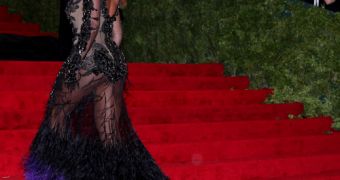 Beyonce in Givenchy on the red carpet at the MET Gala 2012 in NYC