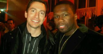 Apple SVP of iPhone software, Scott Forstall and rapper 50 Cent