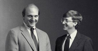 Steve Ballmer and Bill Gates in their first years at Microsoft