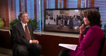 Bill Gates interviewed by "This Week" anchor Christiane Amanpour