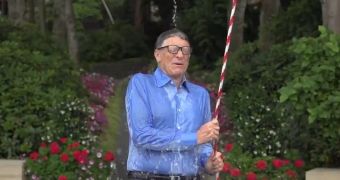 Bill Gates accepted the challenge this weekend