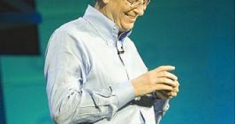 Bill Gates on Racket Swinging Fun - Not Like the Wii!