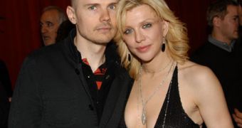 In happier times: Billy Corgan and Courtney Love before their bitter feuds
