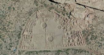 Some of the imagery captured by the Bing Maps team, Pueblo Bonito ruins at Chaco Culture National Historical Park
