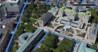 The app comes with 3D imagery for 15 new cities