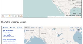 Bing Maps UI old vs. new