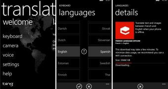 Bing Translator for Windows Phone (screenshots)