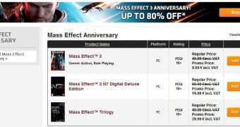 Mass Effect Anniversary Sale