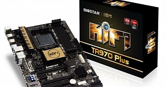 Biostar TA970 Plus Motherboard & Box