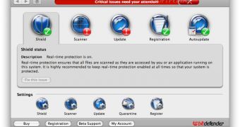 BitDefender for Mac 2009 - performing the first tasks upon installing the software on your Mac