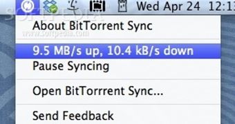 BitTorrent Sync interface