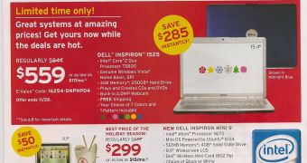 Dell laptop deals advertised in newspaper