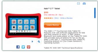 Walmart to offer Fuhu Nabi 2 kiddie tablet at a discounted price