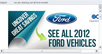 Scam emails advertise Ford cars