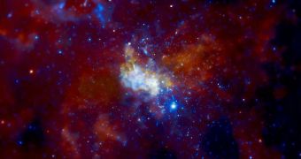 Chandra X-Ray Observatory image of the Milky Way's central black hole Sagittarius A*
