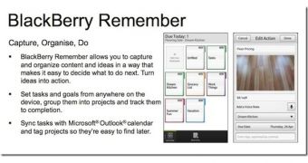 BlackBerry 10's Remember Task Manager