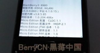 BlackBerry 8980 Atlas Going to China