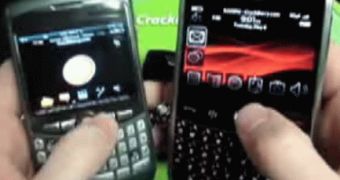 BlackBerry 9000 (in the right) and BlackBerry Curve 8320 (in the left)