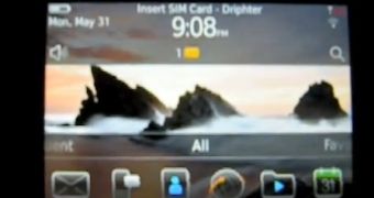 BlackBerry 9780 runs BlackBerry 6 on video