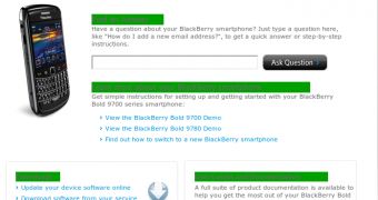 BlackBerry Bold 9780 on RIM's website