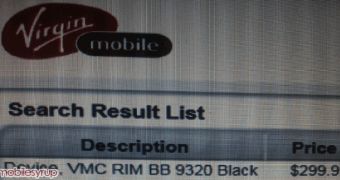 BlackBerry Curve 9320 Coming to Virgin Mobile for $300 CAD