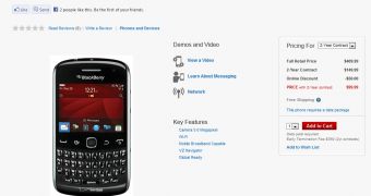 BlackBerry Curve 9370 smartphone
