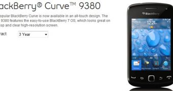 BlackBerry Curve 9380 Goes Live at Bell Canada
