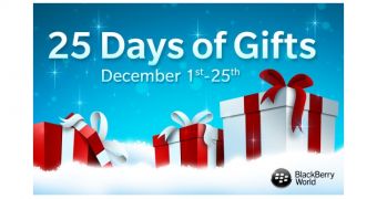 BlackBerry announces 25 days of free apps in the BlackBerry World