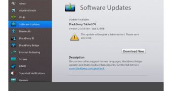 BlackBerry PlayBook OS 2.0.0.6149 beta released