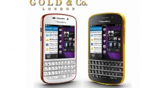 BlackBerry Q10 in Gold