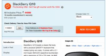 BlackBerry Q10 already available in India