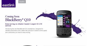 BlackBerry Q10 pre-registrations now open at Eastlink