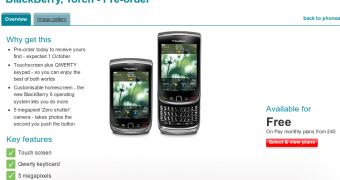 BlackBerry Torch 9800 Delayed at Vodafone UK