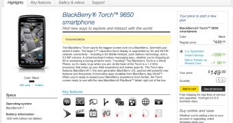 BlackBerry Torch 9850 at Sprint
