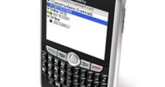 A BlackBerry smartphone with ICQ