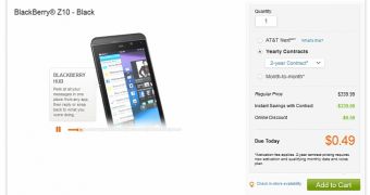 BlackBerry Z10 at AT&T