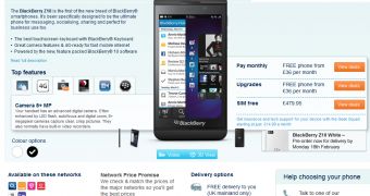 BlackBerry Z10 Now Available in the UK at The Carphone Warehouse
