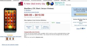 BlackBerry Z30 for Verizon